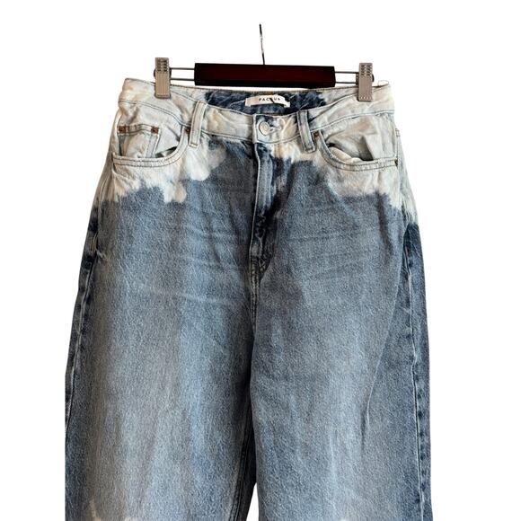 Pacsun Womens Jeans Size 28 90s Boyfriend High Rise Distressed Bleach Raw Hem - Picture 2 of 7